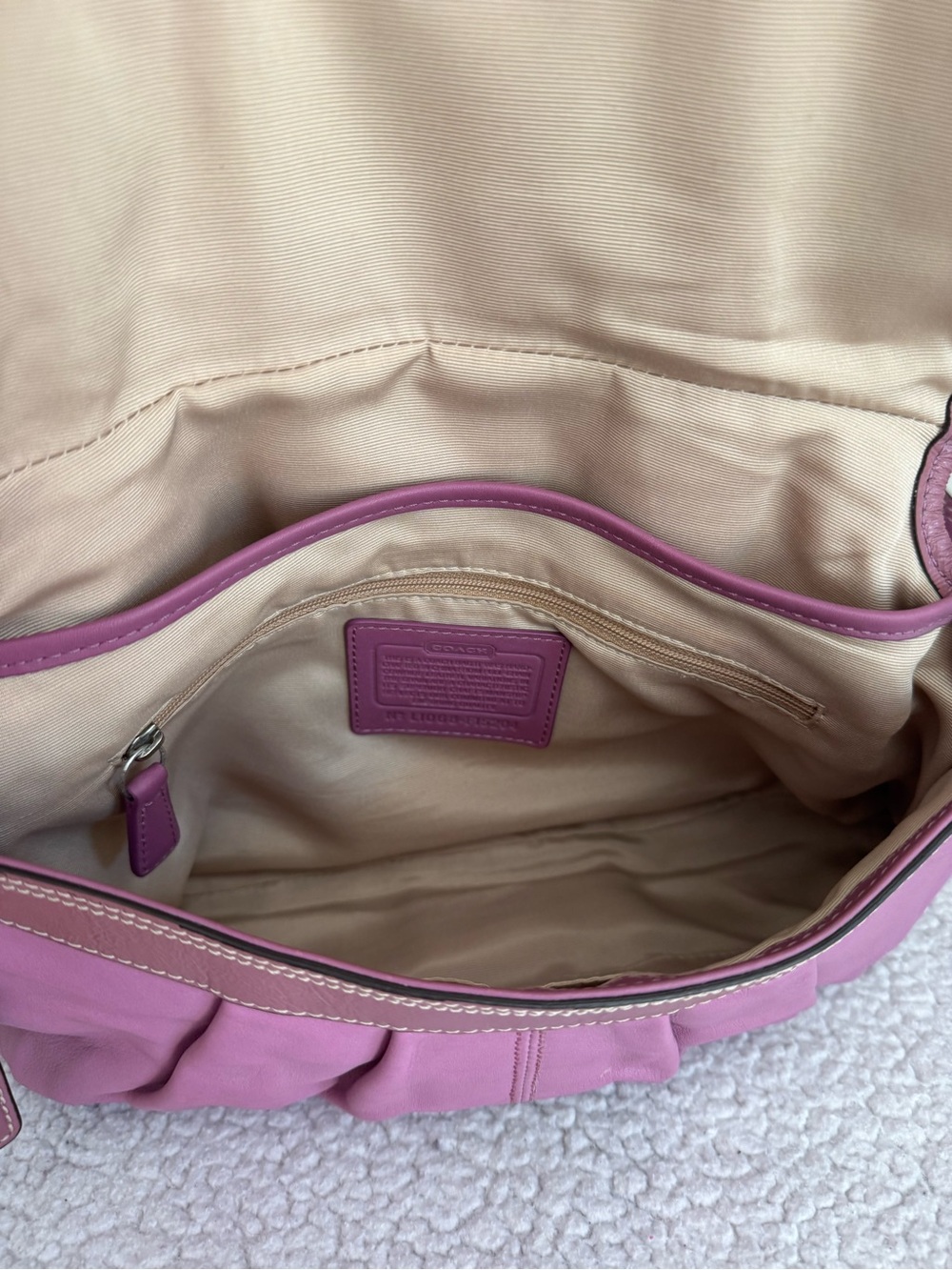 Coach Y2K Pink Soho Flap Shoulder Bag F15204 - Picture 10 of 15
